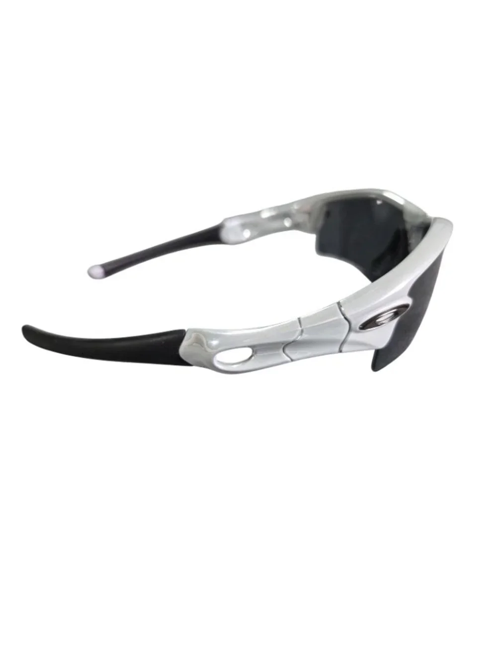 Y2K Oakley Radar Polished White Frame Black Lenses Polarized  Sunglasses USA